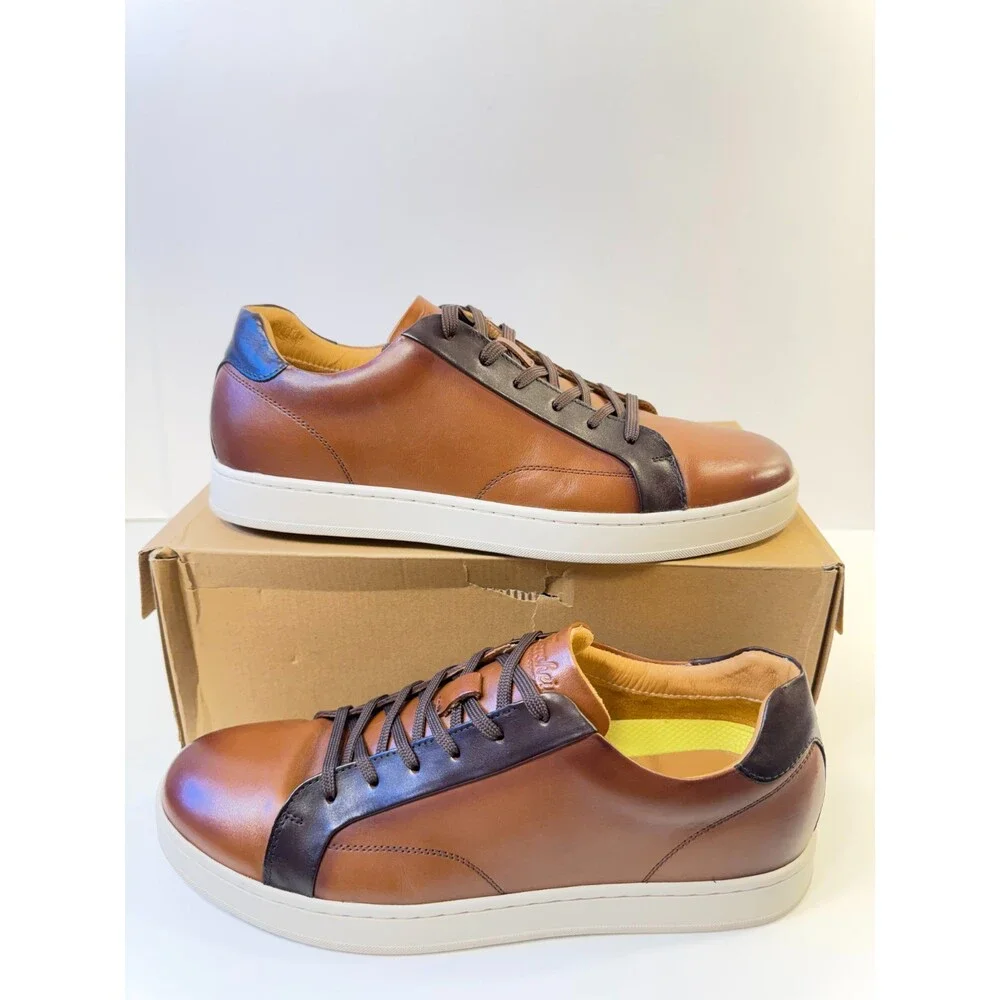 Florsheim Monopoli Lace-to-Toe Sneaker Men's Oxford, 13 D(M) US, Cognac